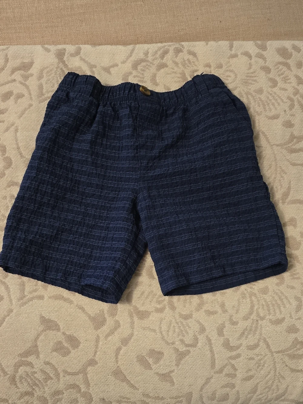 Tommy Bahama Boy's Navy Textured Elastic Waist Shorts